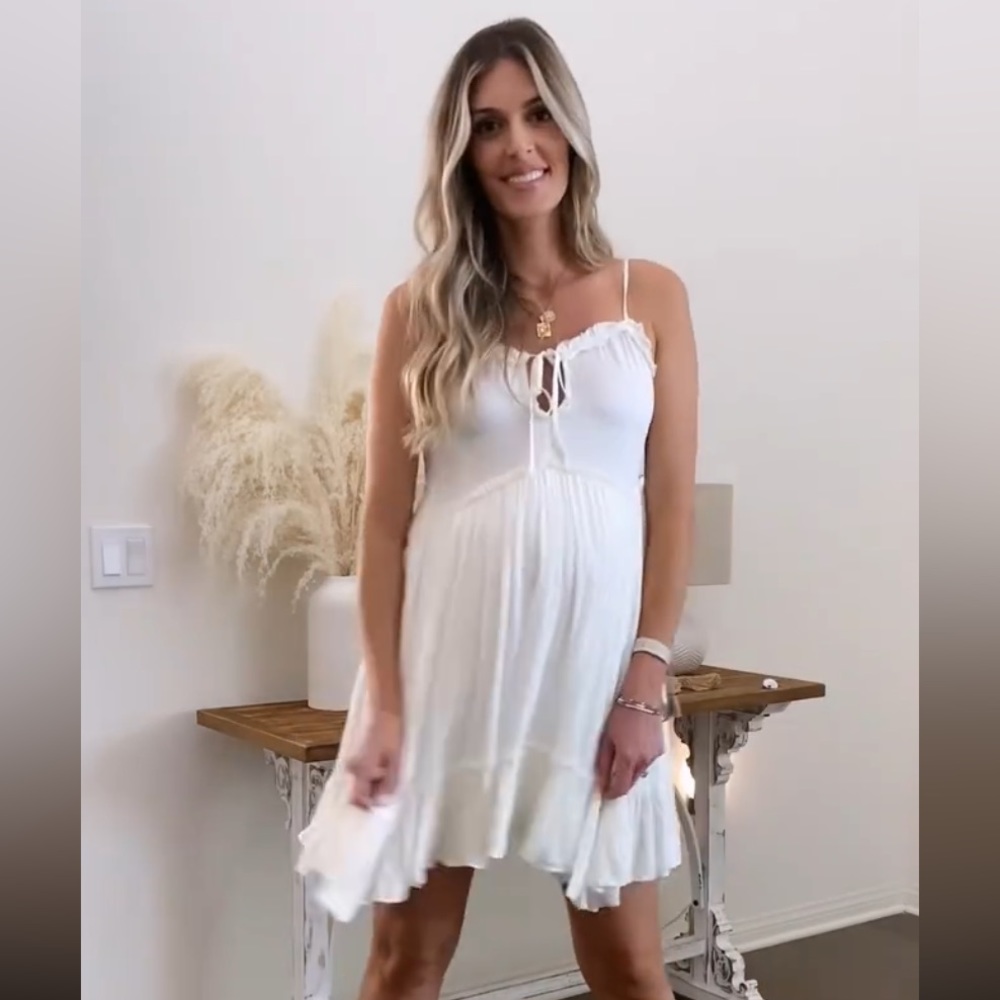 Off White Boho Style Dress